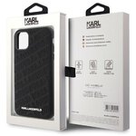 Oryginalne Etui KARL LAGERFELD Hardcase KLHCN61PQKPMK do iPhone 11 (Quilted K Pattern / czarny)