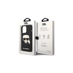 Karl Lagerfeld nakładka do iPhone 14 Pro Max 6,7" KLHCP14XSLKHBK czarna HC Silicone Karl's Head