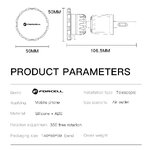 FORCELL F-Grip MagElite uchwyt samochodowy do kratki wlotu magnetyczny czarny