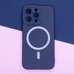 Nakładka Silicon Mag do iPhone 15 Pro 6,1" ciemnoniebieska