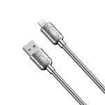 XO kabel NB216 USB - Lightning 1,0 m 2,4A srebrny