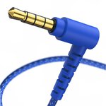 XO słuchawki przewodowe EP55 jack 3,5mm dokanałowe niebieskie