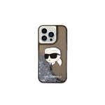 Karl Lagerfeld nakładka do iPhone 14 Pro 6,1" KLHCP14LLNKHCK czarna hardcase Glitter Karl Head