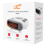 Grzejnik biały wąski - termowentylator LTC REG. 1000/2000W slim - 230V