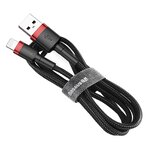 Baseus kabel Cafule USB - Lightning 1,0 m 2,4A czerwono-czarny