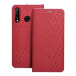 Kabura LUNA Book Carbon do HUAWEI P30 Lite czerwony