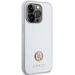GUESS futera do IPHONE 15 Pro GUHCP15LPS4DGPS (Strass Metal Logo) srebrny