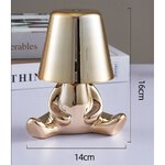 Lampka nocna GOLD MAN Art Deco siedzcy (wzr 7) MLTL