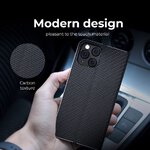 Kabura LUNA Book Carbon do IPHONE 13 PRO MAX czarny