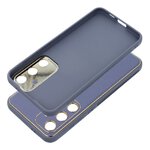 Futera LEATHER Case skrzany do SAMSUNG Galaxy S24 PLUS niebieski