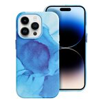 Leather Mag Cover kompatybilne z MagSafe do IPHONE 14 PRO blue splash