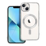 Futerał ELECTRO MAG COVER kompatybilny z MagSafe do IPHONE 13 srebrny