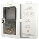 Oryginalne Etui GUESS Hardcase GUHCZF5P4TDPW do Samsung Flip 5 (4G Triangle Strass / brzowy)