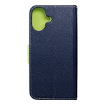 Kabura FANCY Book do IPHONE 16 Plus granatowo limonkowy