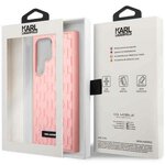 Karl Lagerfeld nakładka do Samsung Galaxy S23 Ultra KLHCS23LRUPKLPP różowa hardcase 3D Monogram