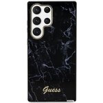 Guess nakładka do Samsung Galaxy S23 Ultra GUHCS23LPCUMAK czarna HC PU/TPU Marble