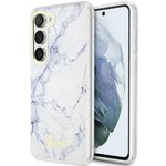 Guess nakładka do Samsung Galaxy S23 Ultra GUHCS23LPCUMAH biała HC PU/TPU Marble