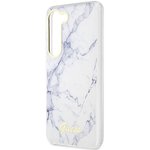 Guess nakładka do Samsung Galaxy S23 Ultra GUHCS23LPCUMAH biała HC PU/TPU Marble