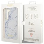 Guess nakładka do Samsung Galaxy S23 Ultra GUHCS23LPCUMAH biała HC PU/TPU Marble