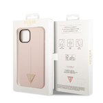 Guess nakładka do iPhone 14 6,1" GUHCP14SSLTGP różowa hardcase Silicone Line & Triangle