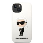 Karl Lagerfeld nakładka do iPhone 14 6,1" KLHCP14SSNIKBCH biała hardcase Silicone NFT Ikonik
