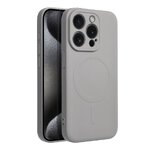 Futera Silicone Mag Cover kompatybilny z MagSafe do IPHONE 15 PRO tytanowy szary
