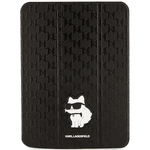 Karl Lagerfeld etui do iPad 10,9" KLFC11SAKHPCK czarne Folio Allover Magnet Saffiano Mono Choupette NFT