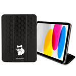 Karl Lagerfeld etui do iPad 10,9" KLFC11SAKHPCK czarne Folio Allover Magnet Saffiano Mono Choupette NFT