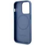 Guess nakładka do iPhone 14 Pro 6,1" GUHMP14LP4RPSB niebieska hardcase Magsafe 4G Printed Stripes