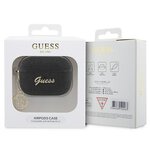 Guess etui do AirPods Pro 2 GUAP2GLGSHK czarne PU Glitter Flake 4G