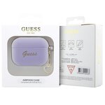 Guess etui do AirPods Pro 2 GUAP2LSCHSU fioletowe Silicone Heart Charm