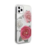 Guess nakładka do iPhone 11 Pro GUHCN58ROSTRT czarna hardcase Flower Desire Pink & White Rose