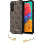 Guess nakładka do Samsung Galaxy A54 5G GUHCSA54GF4GBR brązowa hardcase 4G Charms Collection