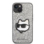 Karl Lagerfeld nakładka do iPhone 14 Plus 6,7" KLHCP14MG2CPS srebrna hardcase Glitter Choupette Patch