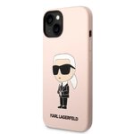 Karl Lagerfeld nakładka do iPhone 14 Plus 6,7" KLHCP14MSNIKBCP różowa hardcase Silicone Ikonik