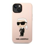 Karl Lagerfeld nakładka do iPhone 14 Plus 6,7" KLHCP14MSNIKBCP różowa hardcase Silicone Ikonik