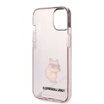 Karl Lagerfeld nakładka do iPhone 14 6,1" KLHCP14SHNCHTCP różowa hardcase Ikonik Choupette