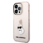 Karl Lagerfeld nakładka do iPhone 14 Pro Max 6,7" KLHCP14XHNCHTCP różowa hardcase Glitter Choupette Patch