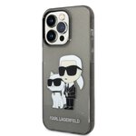 Karl Lagerfeld nakładka do iPhone 14 Pro Max 6,7" KLHCP14XHNKCTGK czarna hardcase Gliter Karl&Choupette