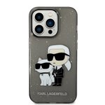 Karl Lagerfeld nakładka do iPhone 14 Pro Max 6,7" KLHCP14XHNKCTGK czarna hardcase Gliter Karl&Choupette