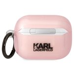Karl Lagerfeld etui do Airpods Pro KLAPHNCHTCP różowe Ikonik Choupette