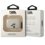 Karl Lagerfeld etui do Airpods Pro KLAPHNKCTGT transparentne Gliter Karl&Choupette