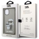 Karl Lagerfeld nakładka do iPhone 11 / XR KLHCN61HNKCTGK czarna hardcase Gliter Karl&Choupette