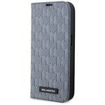 Karl Lagerfeld nakładka do iPhone 14 6,1" KLBKP14SSAKLHPG srebrna BT Saffiano Mono