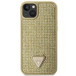 Guess nakładka do iPhone 14 6,1" GUHCP14SHDGTPD złota hardcase Rhinestone Triangle