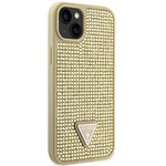 Guess nakładka do iPhone 14 6,1" GUHCP14SHDGTPD złota hardcase Rhinestone Triangle