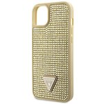 Guess nakładka do iPhone 14 6,1" GUHCP14SHDGTPD złota hardcase Rhinestone Triangle