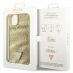 Guess nakładka do iPhone 14 6,1" GUHCP14SHDGTPD złota hardcase Rhinestone Triangle