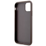 Guess nakładka do iPhone 11 GUHCN61P4SNW brązowa HC 4G Stripe