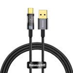 Baseus kabel Explorer USB - USB-C 1,0 m czarny z automatycznym wyłączaniem 100W